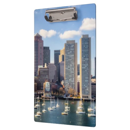 Boston skyline van waterfront klembord (Links)