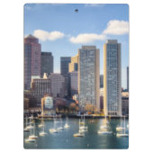 Boston skyline van waterfront klembord (Achterkant)