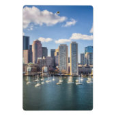 Boston skyline van waterfront mini klembord (Achterkant)