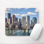 Boston skyline van waterfront muismat (Met muis)