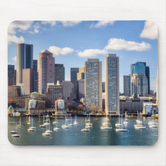 Boston skyline van waterfront muismat (Voorkant)