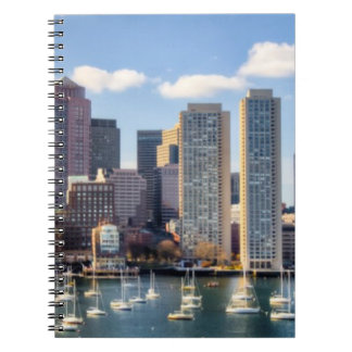 Boston skyline van waterfront notitieboek