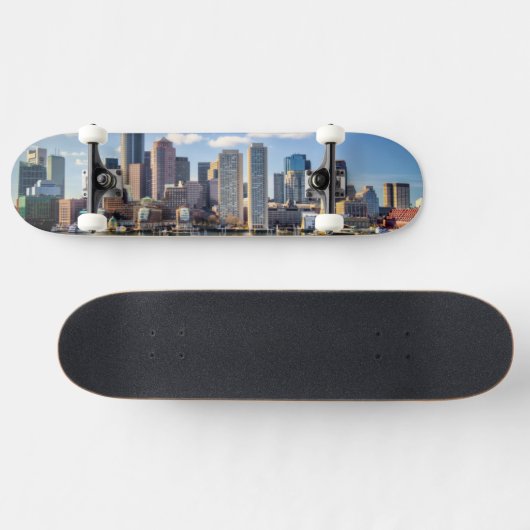 Boston skyline van waterfront persoonlijk skateboard (Horizontaal)