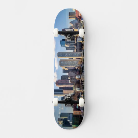 Boston skyline van waterfront persoonlijk skateboard (Voorkant)
