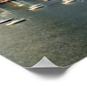 Boston skyline van waterfront poster (Hoek)