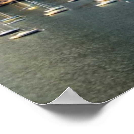 Boston skyline van waterfront poster (Hoek)