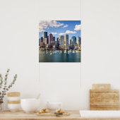 Boston skyline van waterfront poster (Keuken)