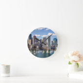 Boston skyline van waterfront ronde klok (Huis)