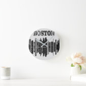 Boston Skyline Wall Clock Ronde Klok (Huis)