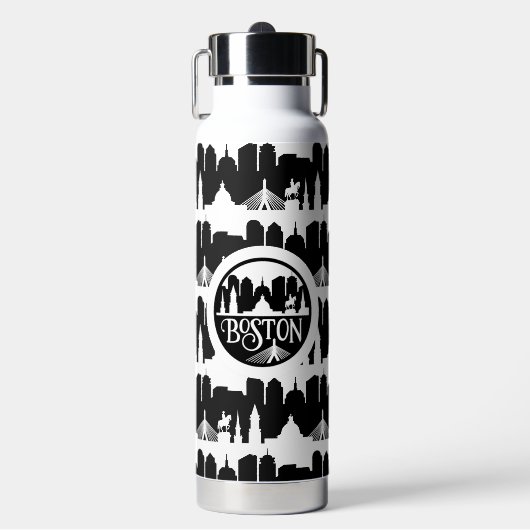 Boston Skyline Waterfles (Voorkant)