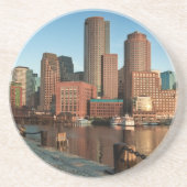 Boston skyline zandsteen onderzetter (Voorkant)