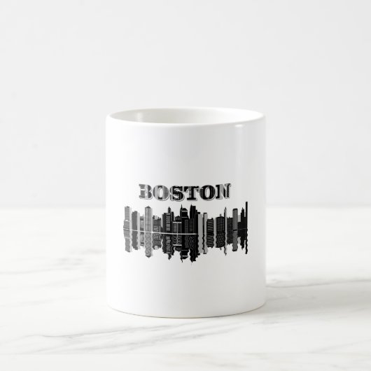 Boston Skyscrapers Building Koffiemok (Center)
