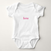 "Boston" sneeuw roze - Romper (Voorkant)