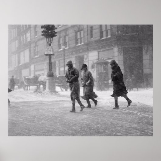 Boston Sneeuwstorm December 1936 Poster (Voorkant)