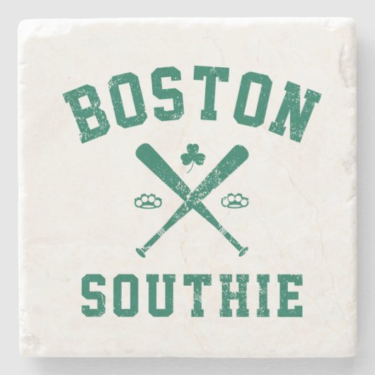 Boston Southie Stenen Onderzetter (Voorkant)