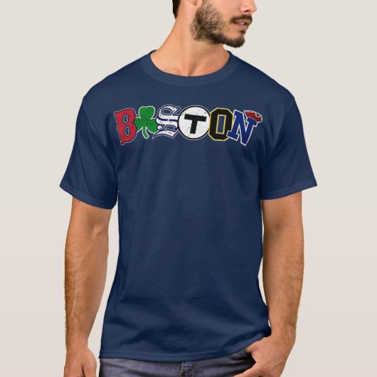  Boston Sports Fan City Pride T-shirt (Voorkant)