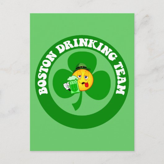 Boston St Patrick's Day Briefkaart (Voorkant)