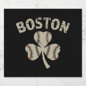  Boston St. Patrick's Day Irish Shamrock Bier Etiket (Enkel label)