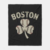  Boston St. Patrick's Day Irish Shamrock Fleece Deken (Voorkant)