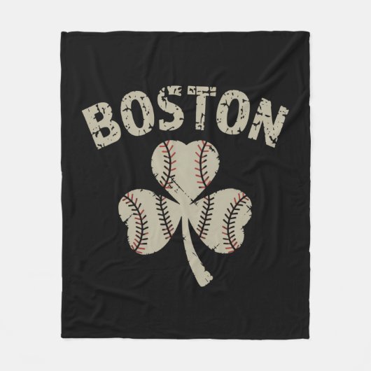  Boston St. Patrick's Day Irish Shamrock Fleece Deken (Voorkant)