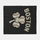  Boston St. Patrick's Day Irish Shamrock Fleece Deken (Voorkant (Horizontaal))