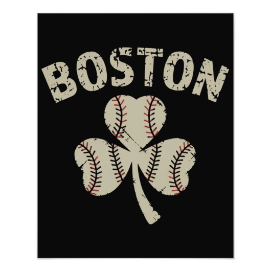  Boston St. Patrick's Day Irish Shamrock Foto Afdruk (Voorkant)