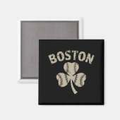  Boston St. Patrick's Day Irish Shamrock Magneet (Voorkant / Achterkant)