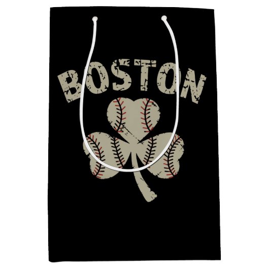  Boston St. Patrick's Day Irish Shamrock Medium Cadeauzakje (Voorkant)