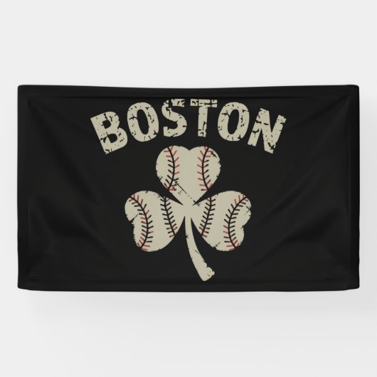  Boston St. Patrick's Day Irish Shamrock Spandoek (Horizontaal)