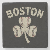 Boston St. Patrick's Day Irish Shamrock Stenen Onderzetter (Voorkant)