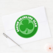 Boston St Patrick's Day Ronde Sticker (Envelop)