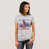 Boston staat voor Lovers Ladies T-shirt (Voorkant volledig)