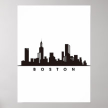 Boston Stadssilhouet, boston ma silhouet