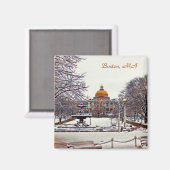 Boston State House in Winter 9870 Magneet (Voorkant / Achterkant)