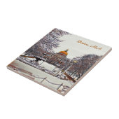 Boston State House in Winter Tegeltje (Zijkant)