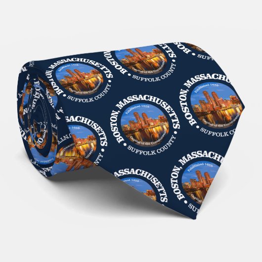 Boston (steden) stropdas (Opgerold)