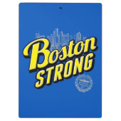 Boston sterk op een blauw decor klembord (Achterkant)