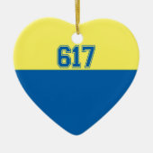 Boston Sterke grafische stijl Keramisch Ornament (Voorkant)