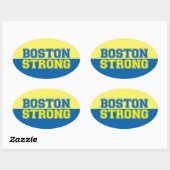 Boston Sterke grafische stijl Ovale Sticker (Vel)