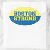 Boston Sterke grafische stijl Ovale Sticker (Tas)
