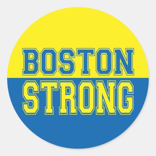Boston Sterke grafische stijl Ronde Sticker (Voorkant)