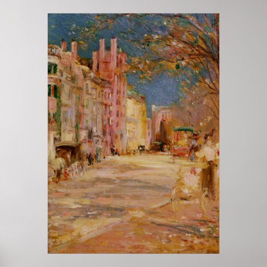 Boston Street Scene - Edward Mitchell Banister Poster (Voorkant)