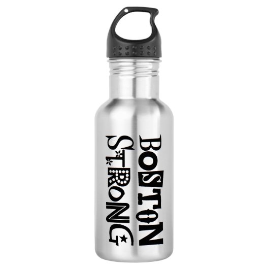 Boston Strong 32-Ounce Water Bottle, aluminium Waterfles (Voorkant)
