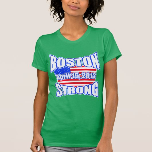 Boston strong 4 t-shirt (Voorkant)