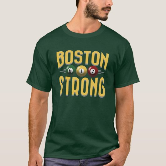 Boston Strong 617 Billiards T-shirt (Voorkant)