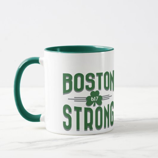Boston Strong 617 Grafisch Decor Mok (Links)