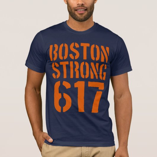 Boston Strong 617 T-shirt (Voorkant)