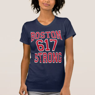 Boston STRONG 617 Typografie T-shirt