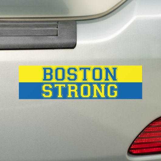 Boston Strong banner stijl Bumpersticker (Op auto)