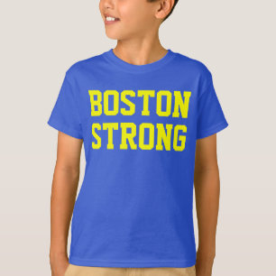 Boston strong blauw geel t-shirt